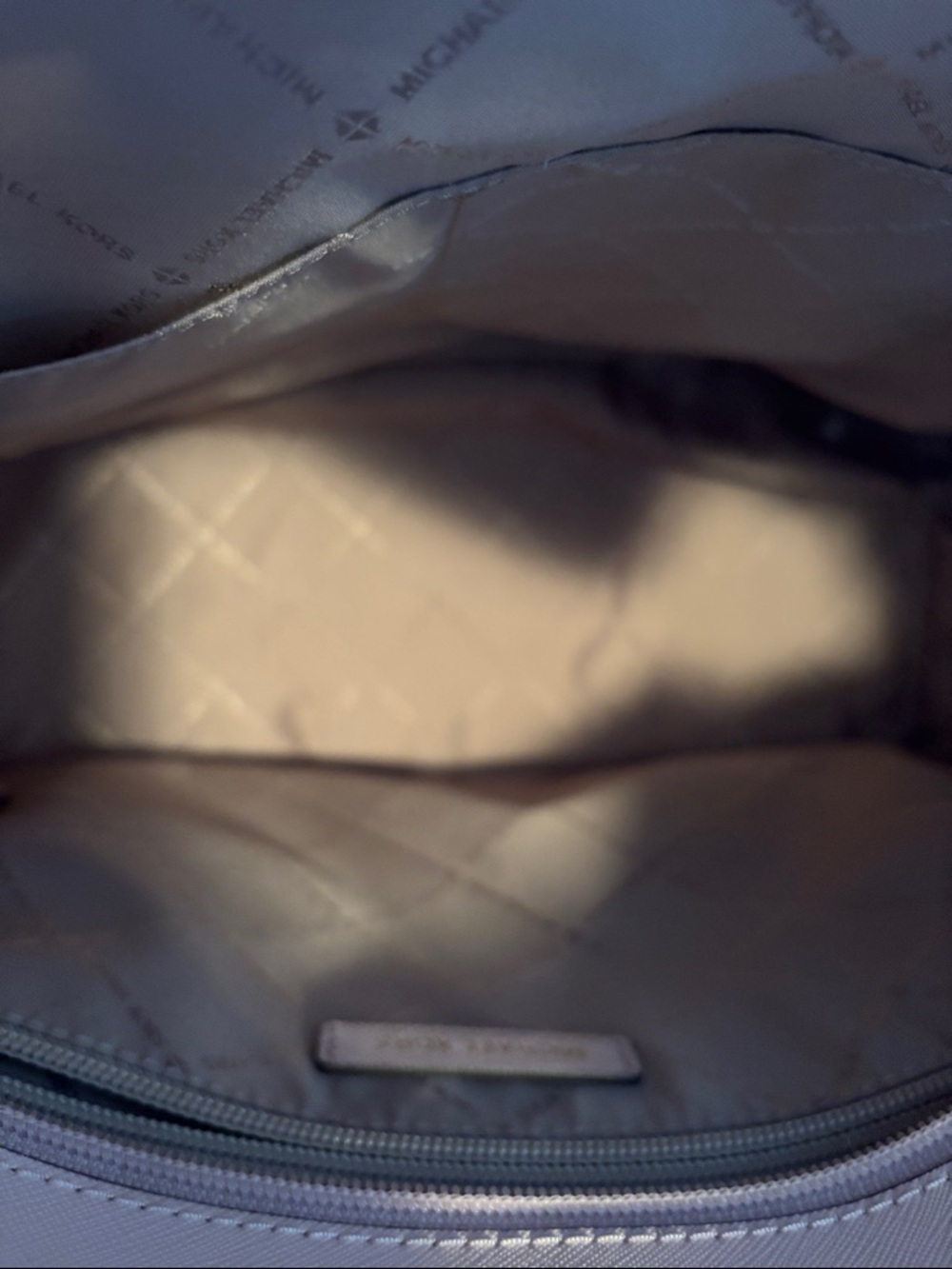 Michael Kors Pink and Beige MK Logo Tote - Picture 11 of 11